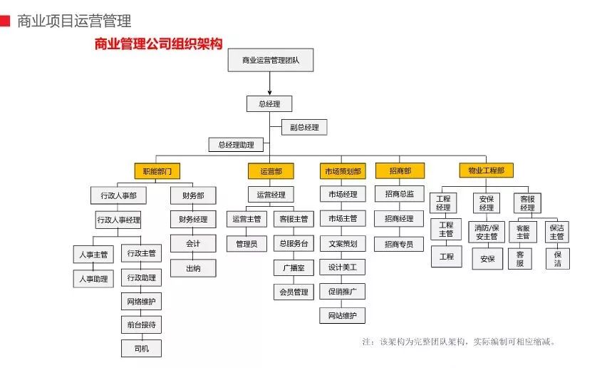 商管公司团队组织架构及商业运管模式__财经头条