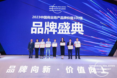 卓越商办荣获2023中国商业地产品牌价值top20